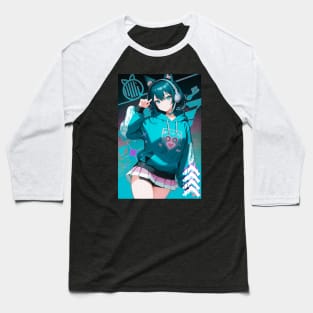 Anime Vibes Japanese Girl! Baseball T-Shirt